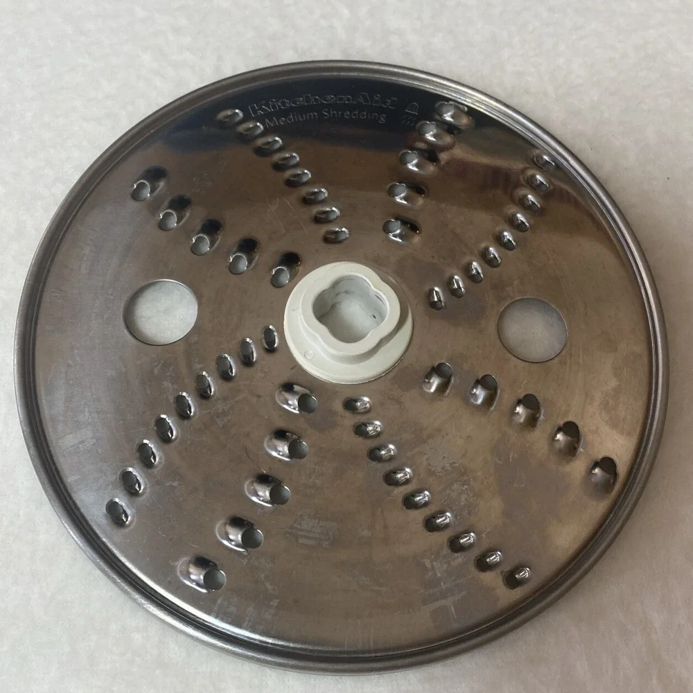 KitchenAid Food‎ Processor Parts Reversible Medium Fine Shredding Disk Stainless
